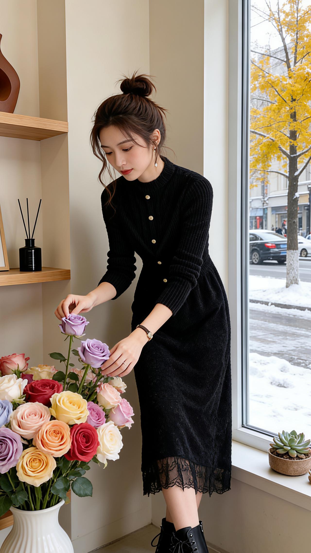 女装穿搭 穿搭 连衣裙分享 冬季搭配 裙装穿搭