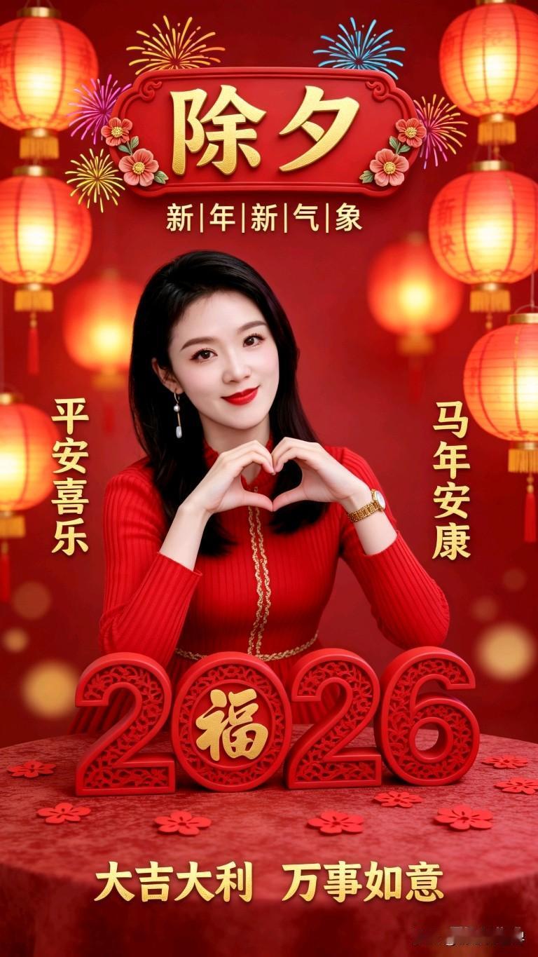 新年新气象，除夕夜平安喜乐！🎉💖新春祝福: 除夕过年祝福