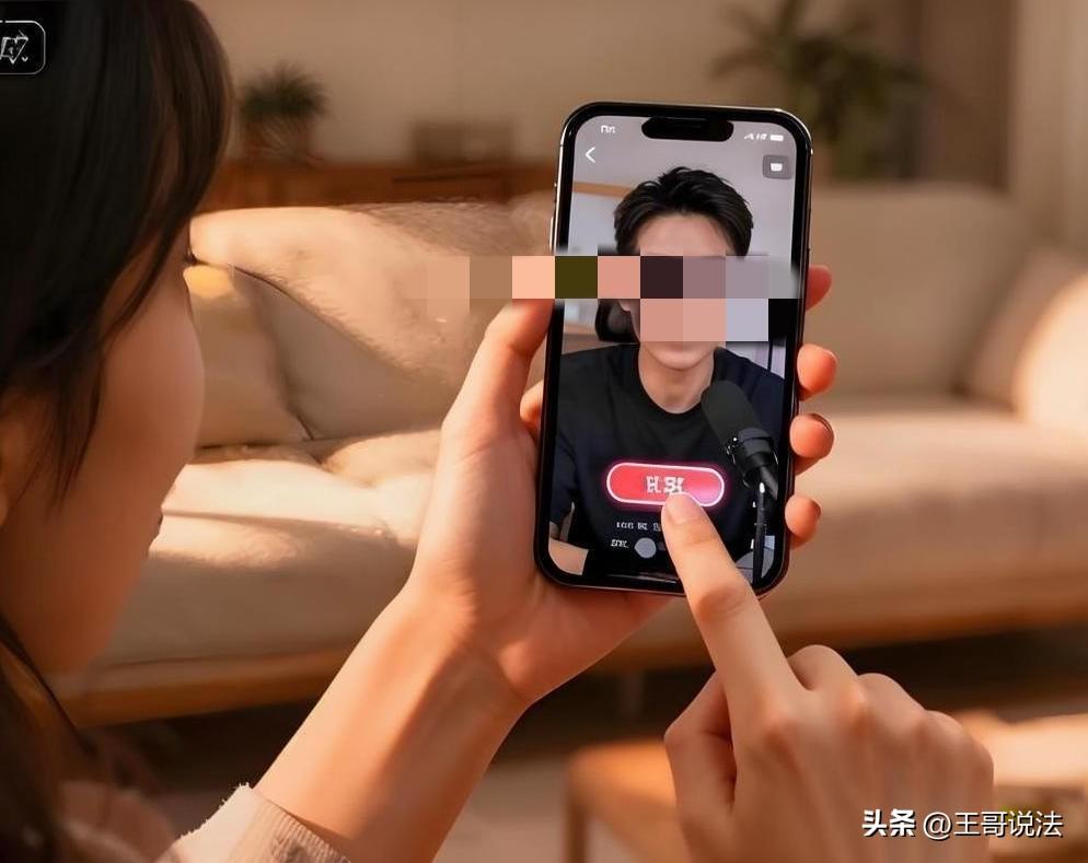 四川简阳，一家庭主妇看男主播长得漂亮，男主播叫她姐姐，说的话比银铃还动听，女子立