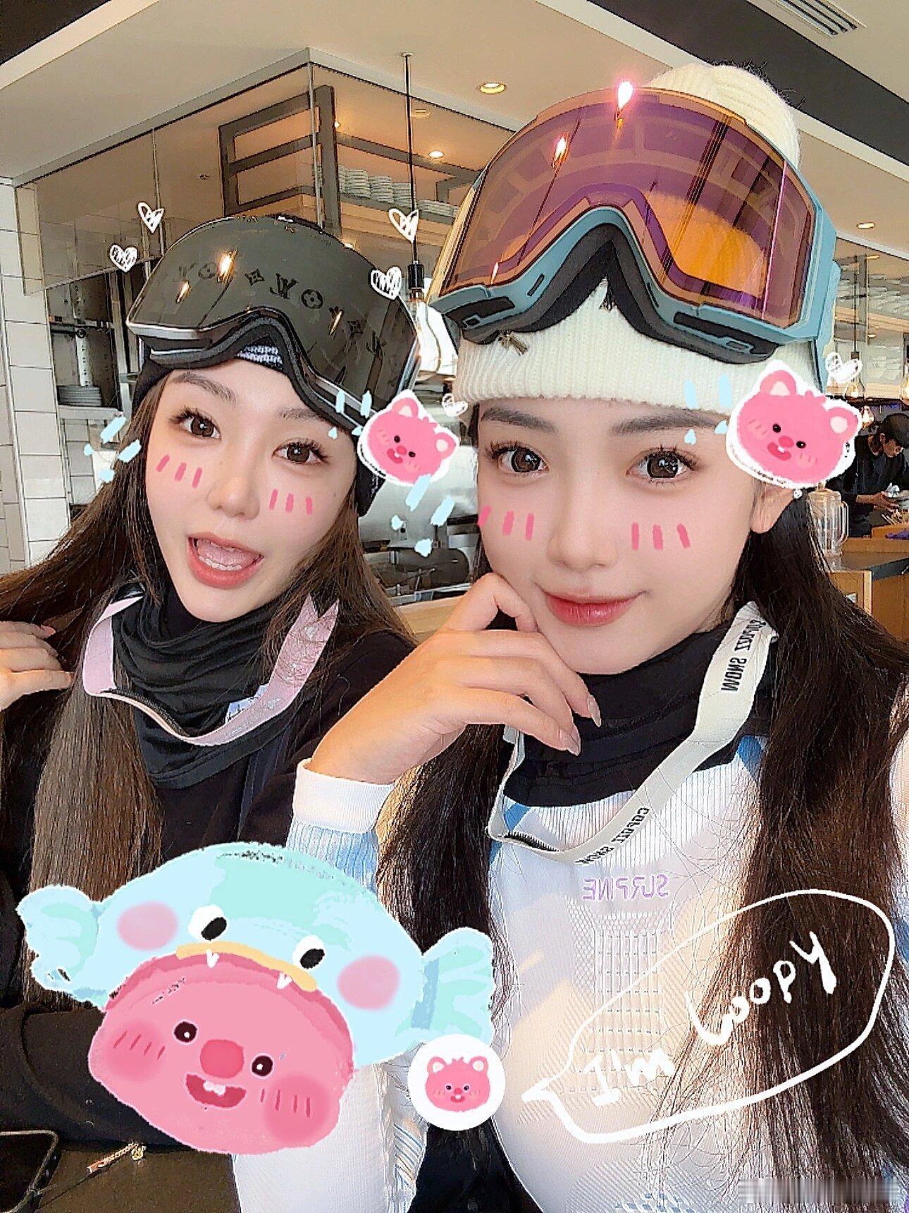 北海道滑雪穿搭 这期主打粉色元素🎀||行李箱实在装不下了！我一共就带了三套雪服