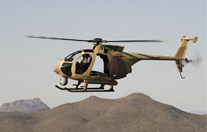 每天认识一件兵器 美国AH-6“小鸟”武装直升机AH-6是休斯直升机公司研制的一