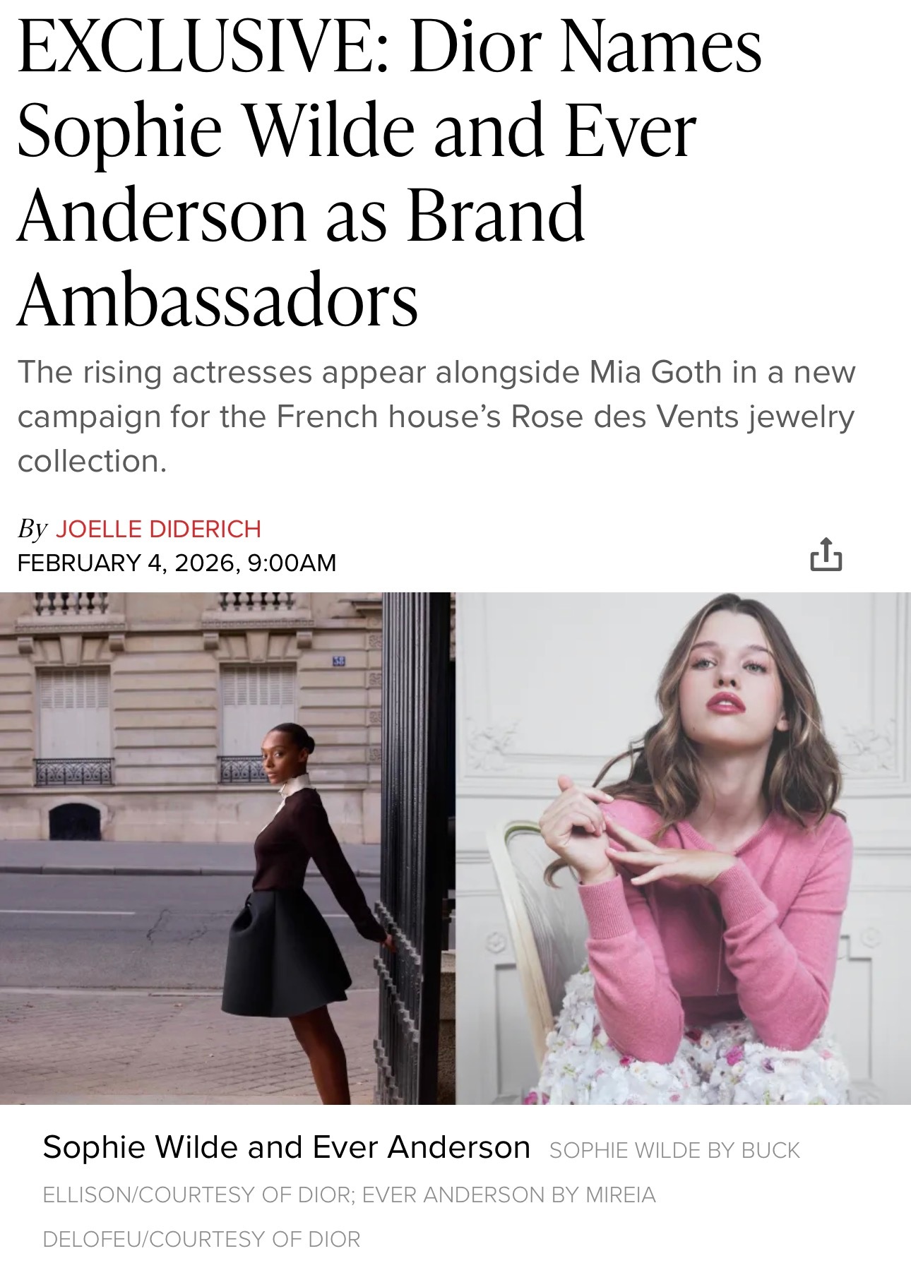 Sophie Wilde、Ever Anderson、Florence Hunt