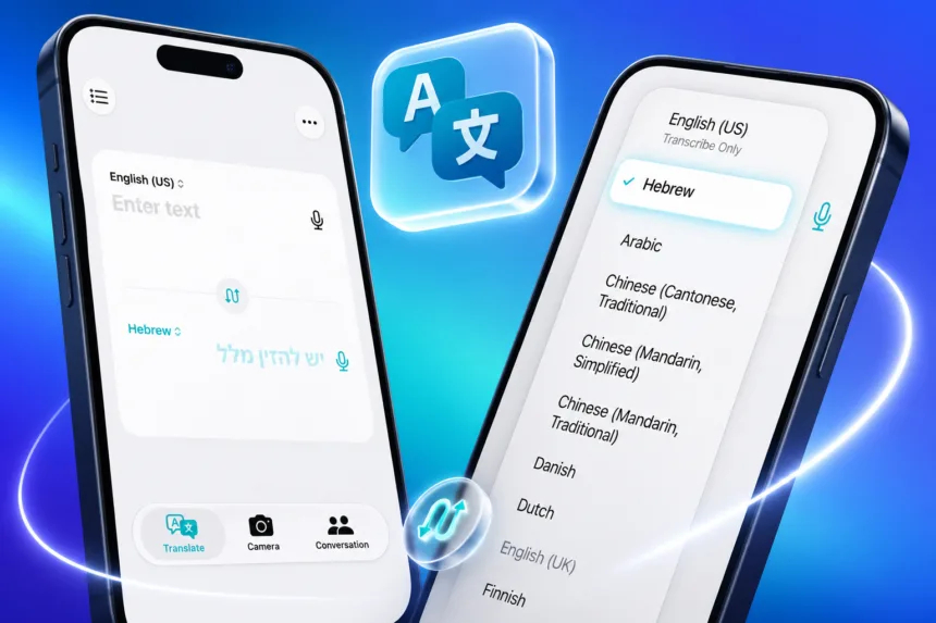 iOS27 翻译终于补上粤语了，顺带加了 8 种小语种，总数 30 种。原生翻译