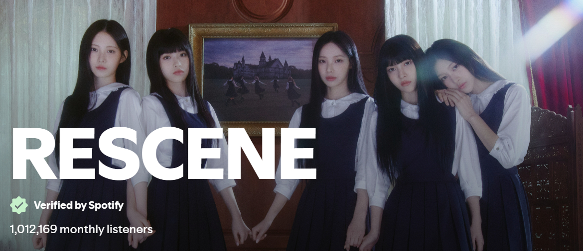 RESCENE Spotify月听众突破1️⃣0️⃣0️⃣万，创下自身职业生涯新