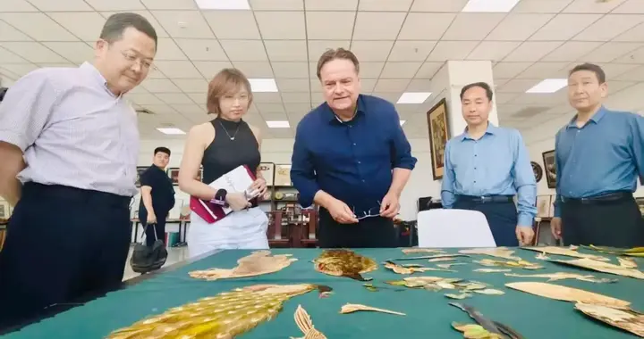 德国双元制教育专家访问郑州旅游职业学院非遗大师工作室