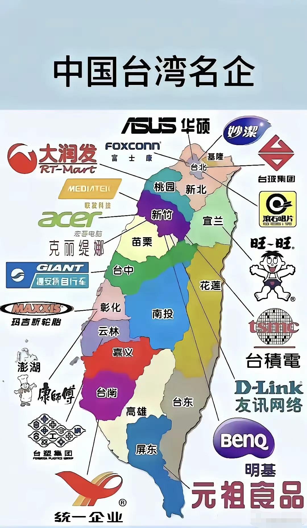 为什么小小台湾省有这么多出名品牌，台湾却很少很少有大陆的品牌存在。是不是当年国民