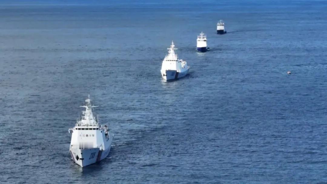 外媒今天报道：“中国海警局通报，中国和俄罗斯海警舰艇编队赴北太平洋联合巡逻，并检