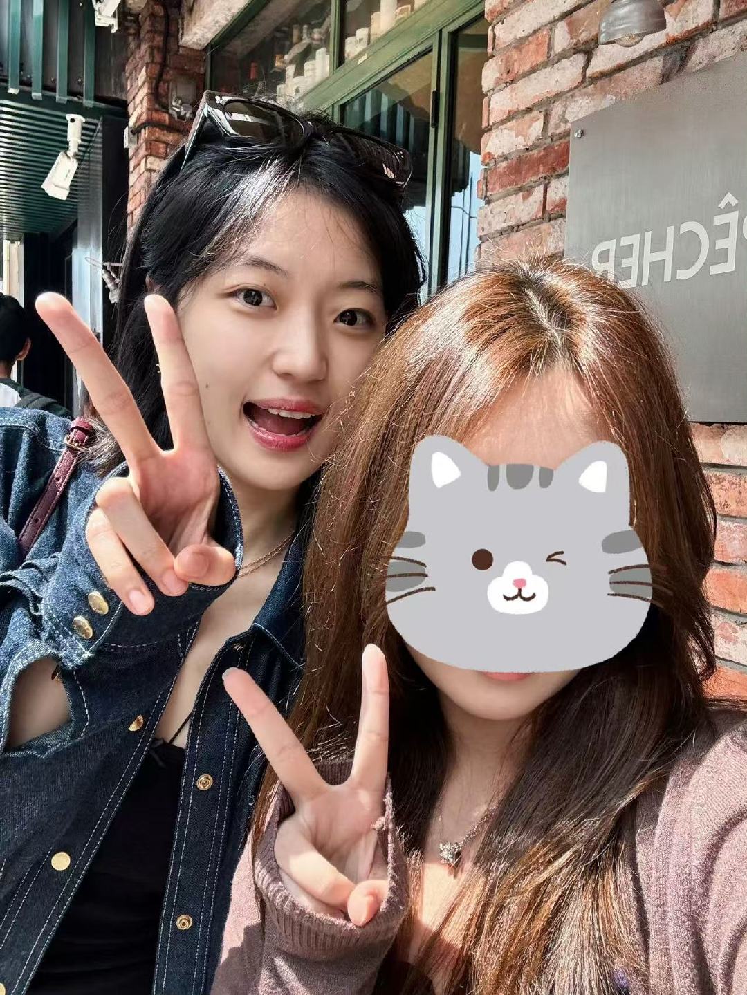 上海偶遇孙千偶遇孙千喝咖啡 啊啊啊啊还合照了 