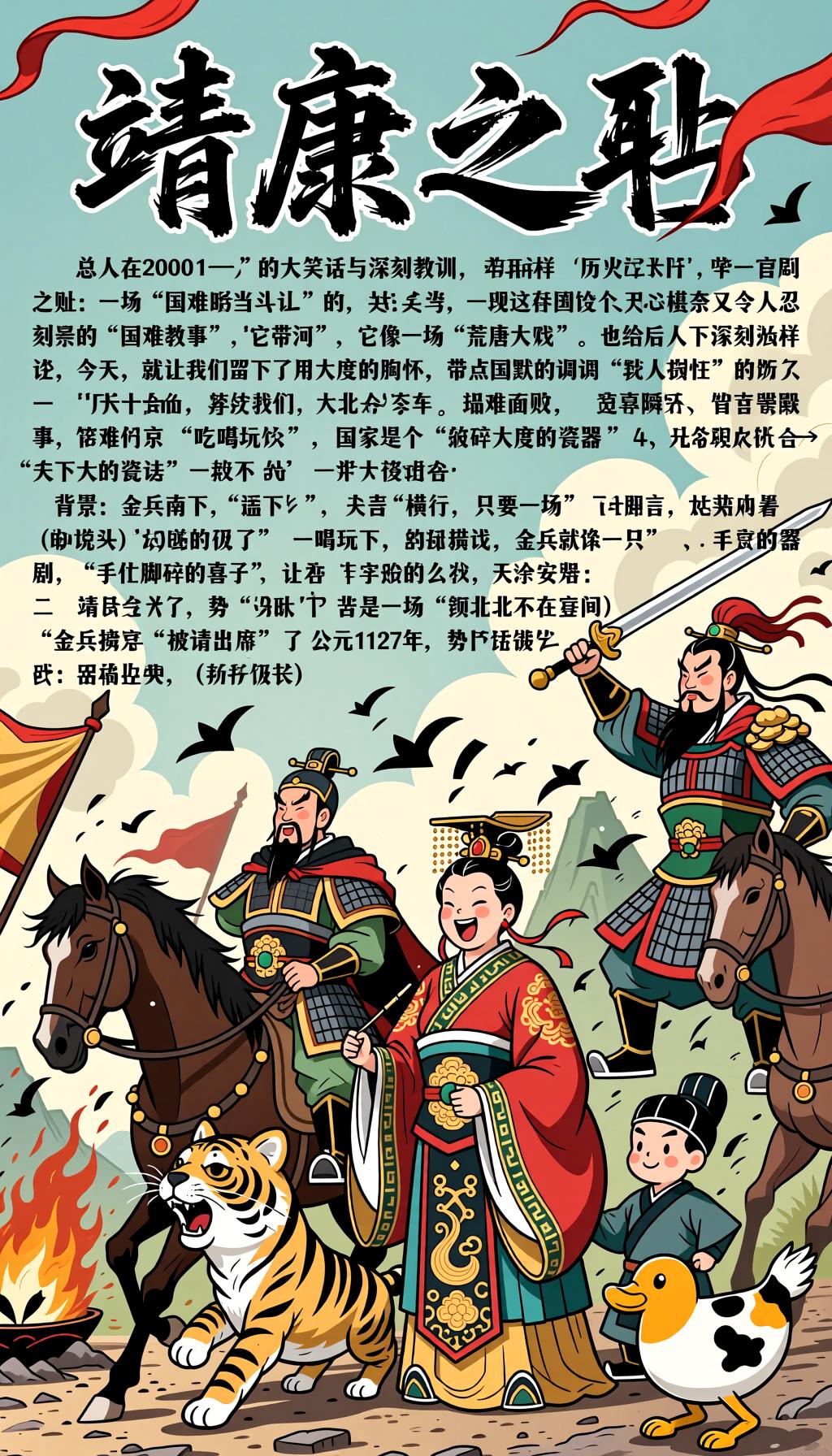 靖康之耻：一场“国难当头”的大笑话与深刻教训
历史长河中，总有一些瞬间让人“笑中