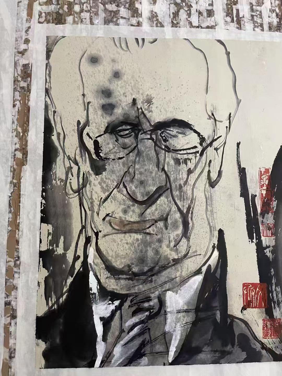 我收藏的蒋文兵先生的精品力作！
他的肖像漫画是最棒的！
无一不精。

有人与我叫