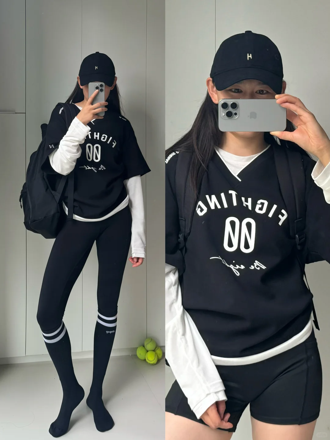 ⚫️☁️⚫️上海今天也降温啦，打球要穿长袖长裤