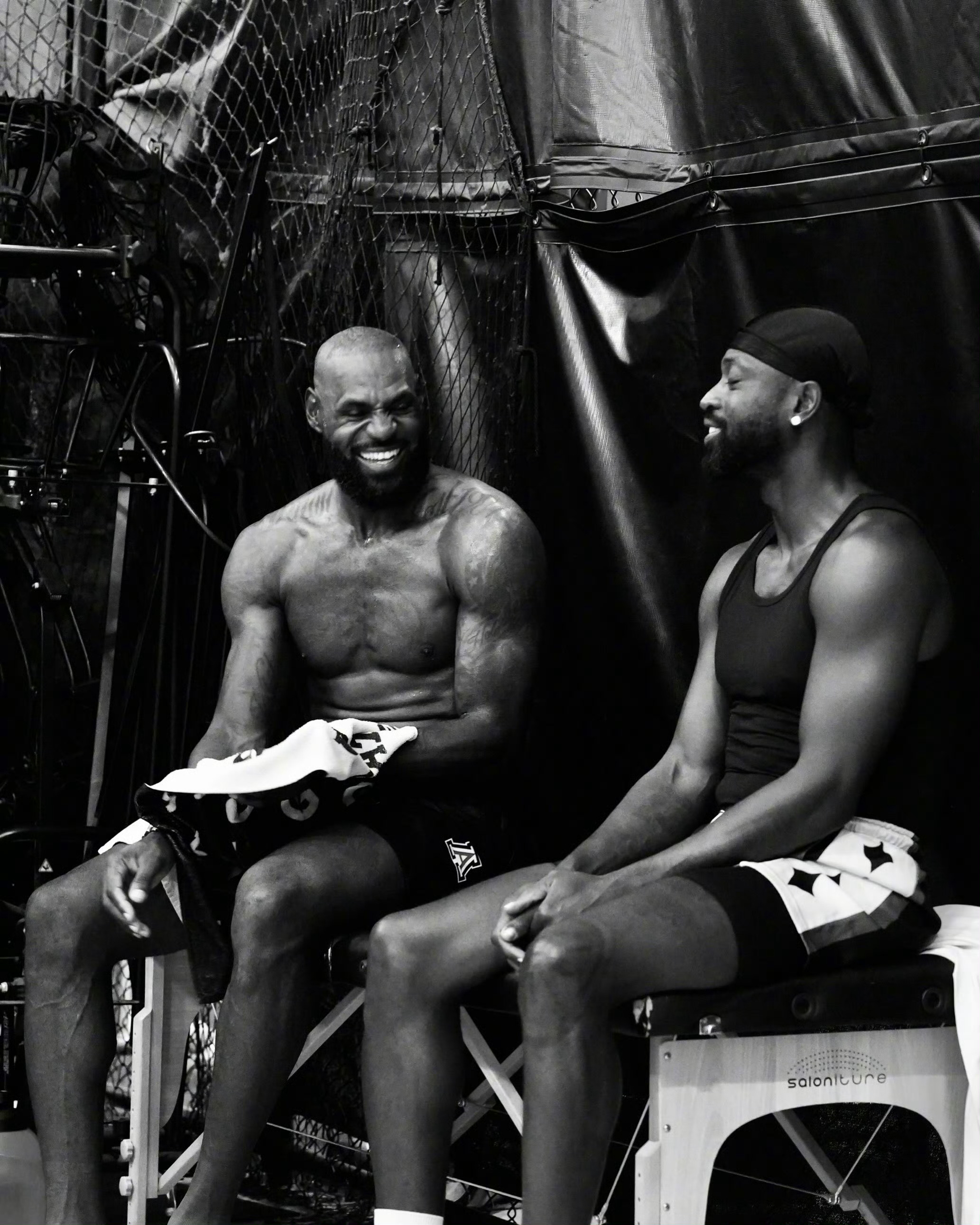 韦德探班詹姆斯训练🏀好基友，一辈子👬克利夫兰骑士骑士詹姆斯nba韦德