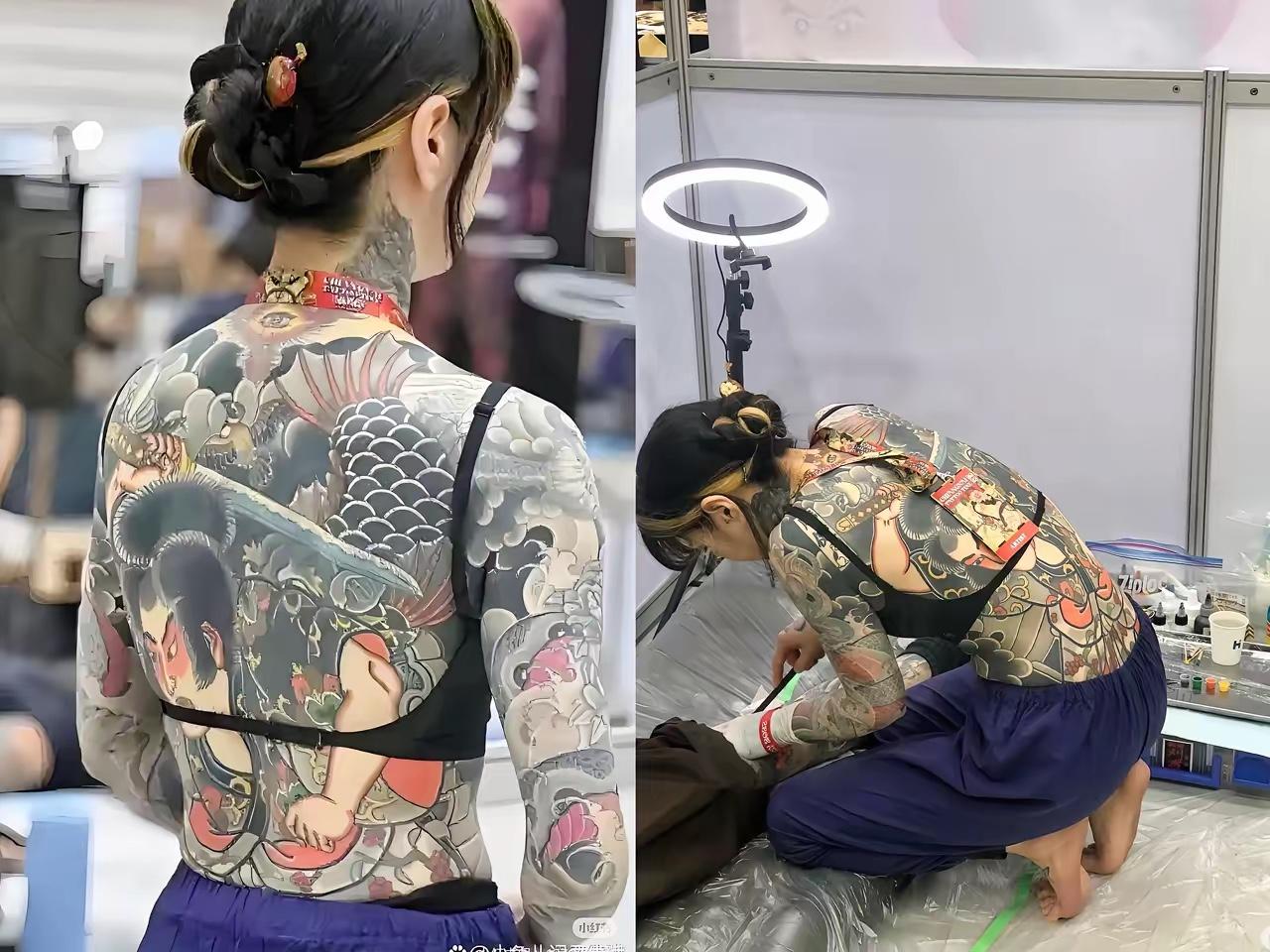 最近纹身展上那位女性选手的争议，

其实暴露了大家对纹身的拧巴态度。
有人觉得纹