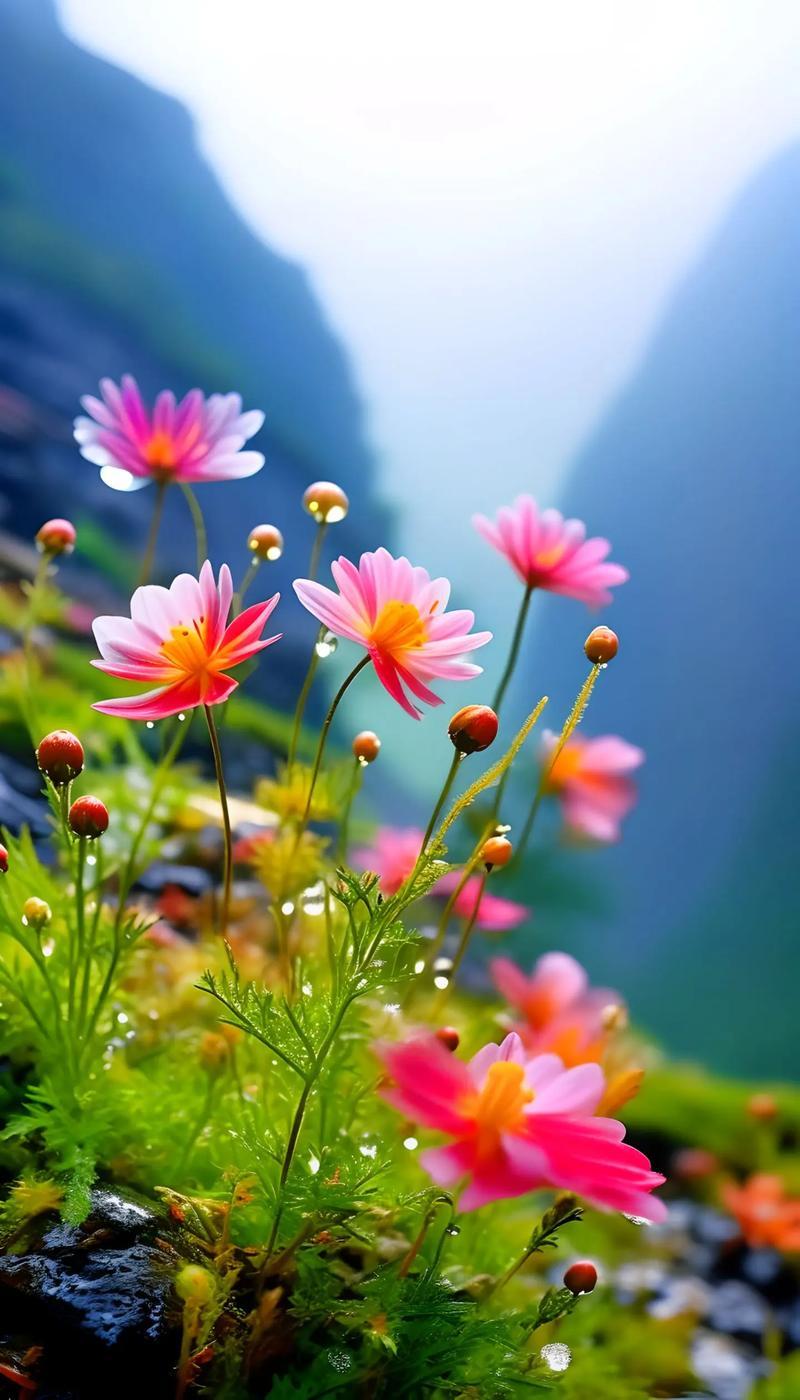 七绝格桑花平水韵
不羡庭园富贵胎，
独钟雪域静心开。
风梳雨浣娉婷立，
日灼霜侵