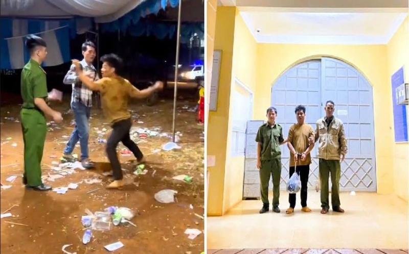 越南同奈省得牛公社警方接到群众举报，杜黄芳（1999年出生，家住得牛公社得春村）