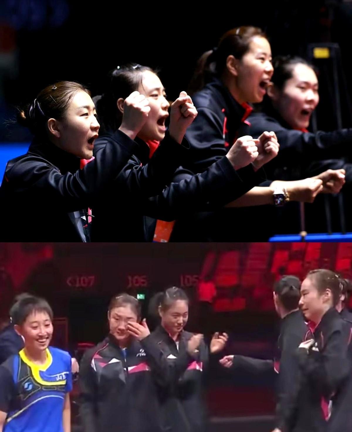 陈梦那个拥抱，比她独得两分还火。

在国际乒联团体世锦赛上，她作为核心主力，一个