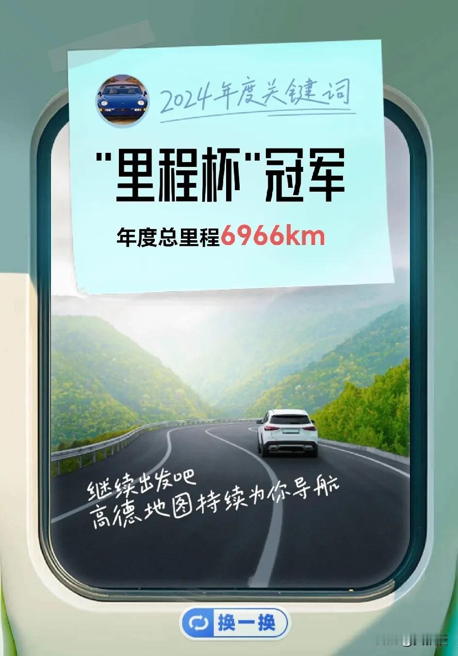 今年，我用高德地图导航开车了6966公里
当然熟悉的地方是不用导航的
十几年前，
