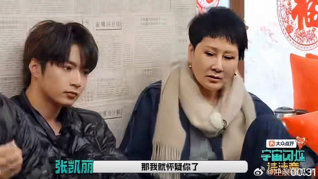 20岁刘耀文叫63岁张凯丽姐姐刘耀文这小戏精，连凯丽姐都被他骗过去了 