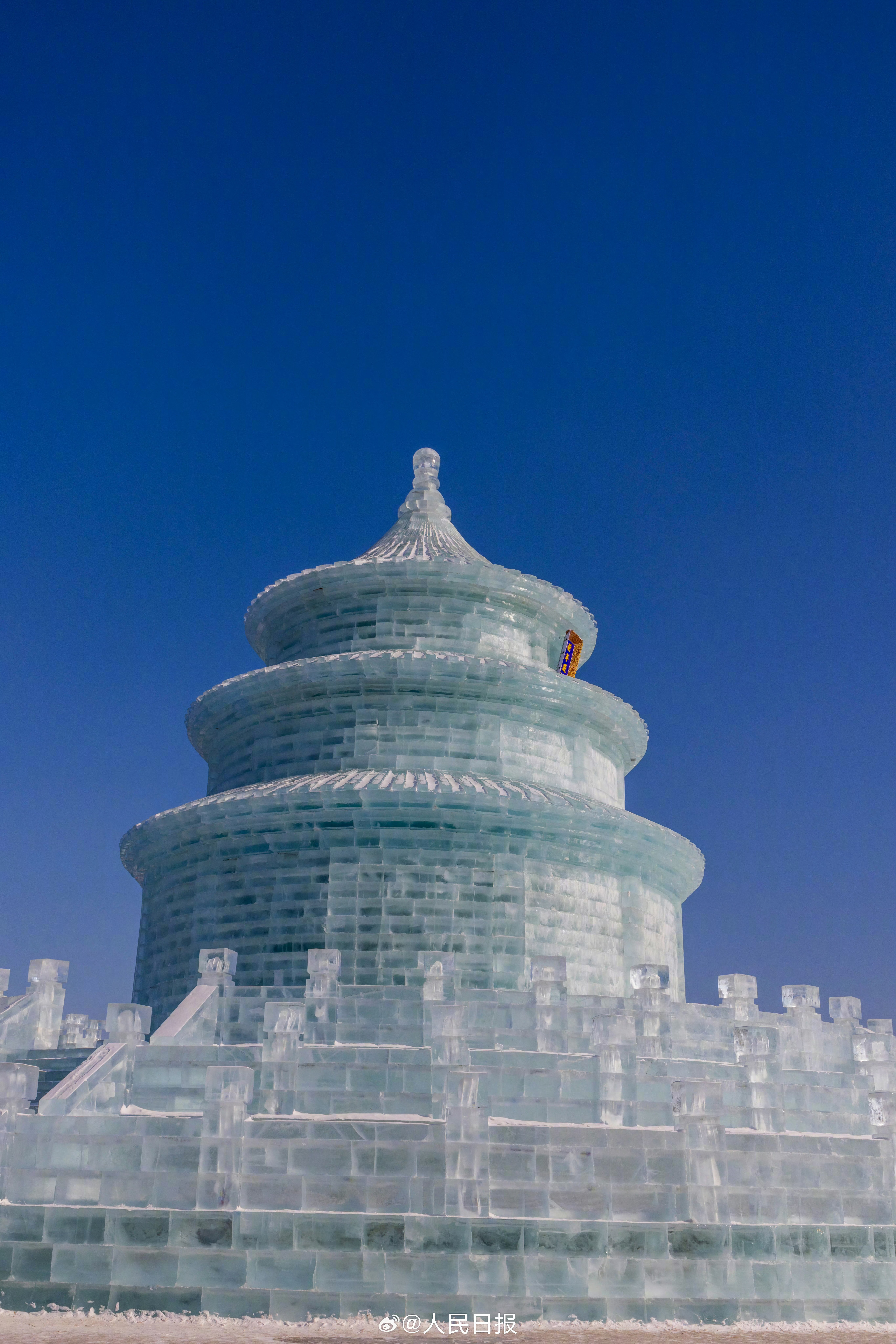 吉林长春的“冰天坛”也太美了 