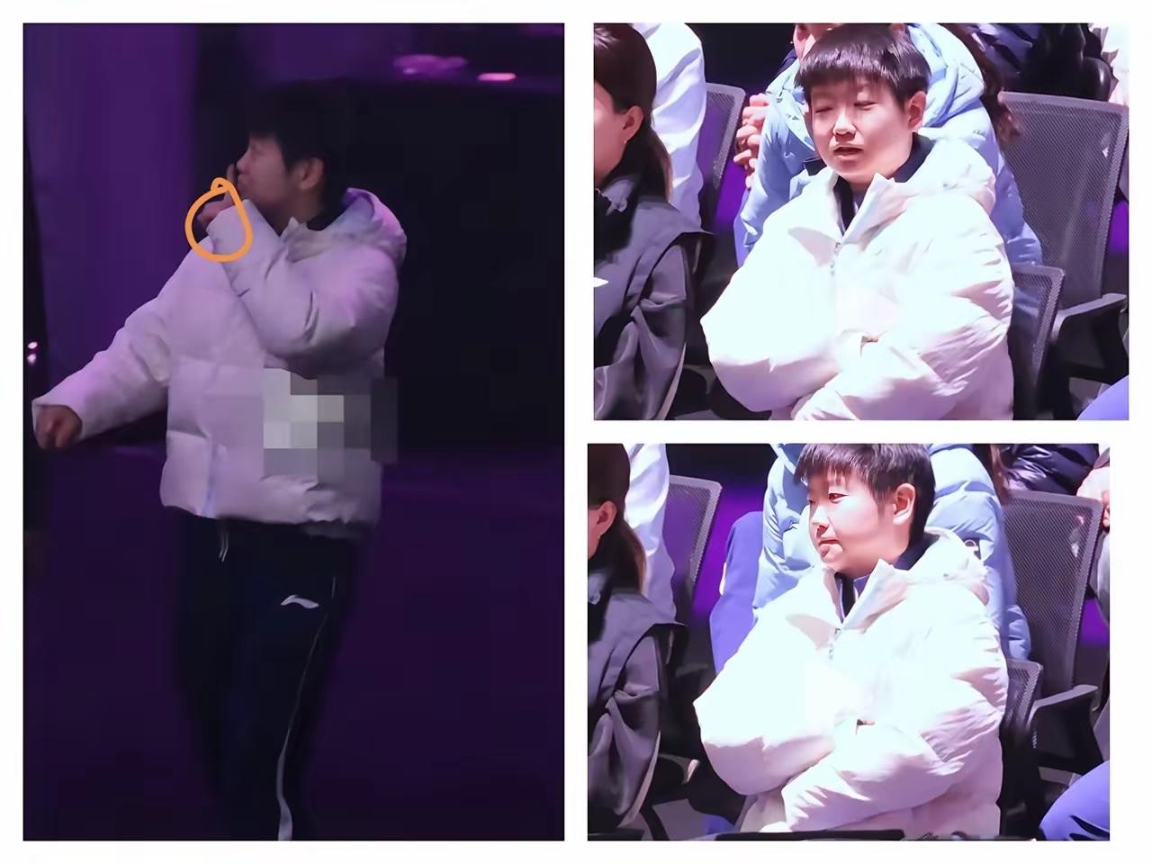 果真教养是刻在骨子里的！
​这真是演不出来的！
​今晚蒯曼大战张本美和，孙颖莎竟