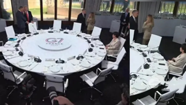 【G7峰会现场，高市被晾在一边，中方收到特殊邀请，日本插不上话】在法国埃维昂莱班
