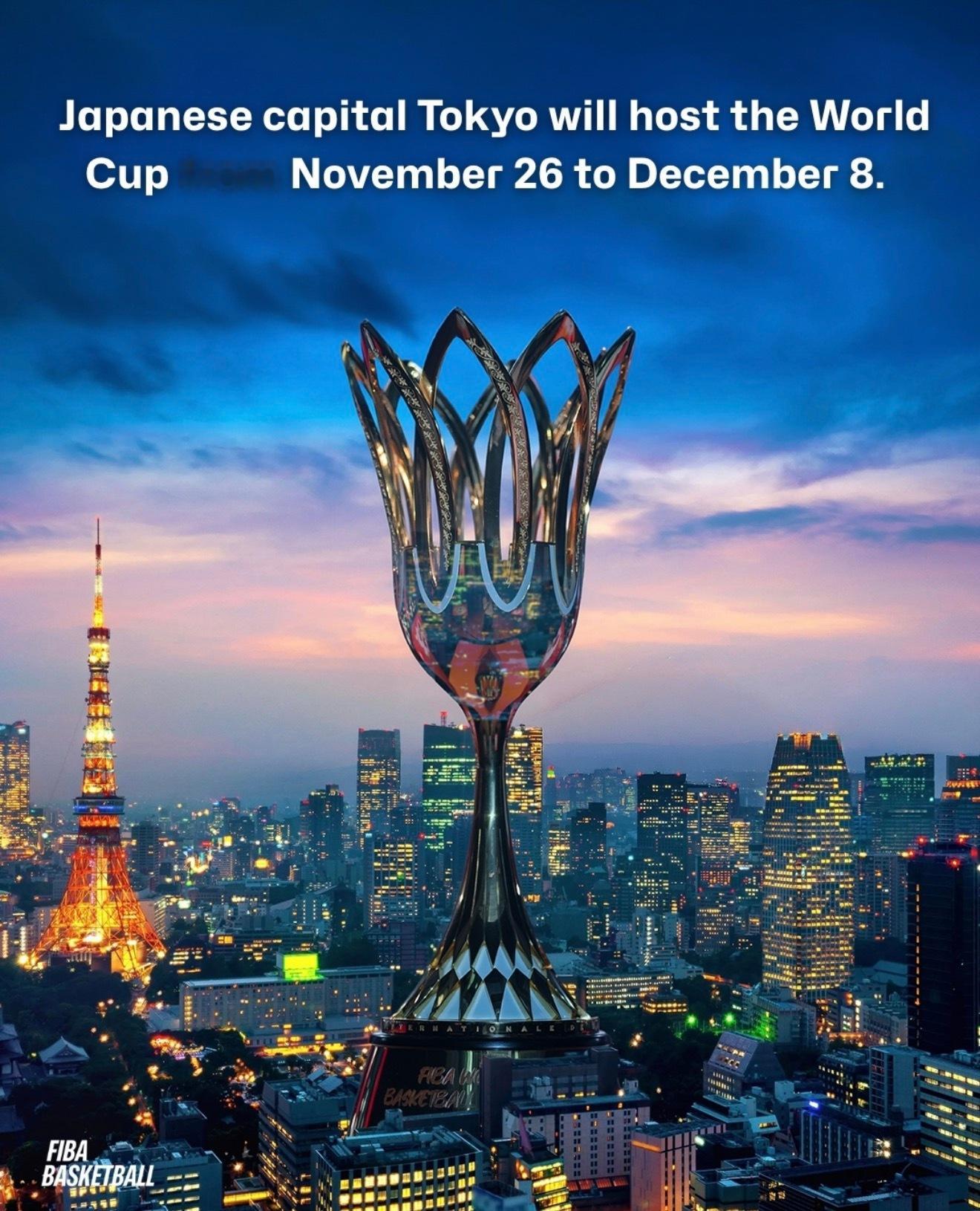 日本获得2030年国际篮联女子篮球世界杯主办权🏀地点：日本首都东京时间：203