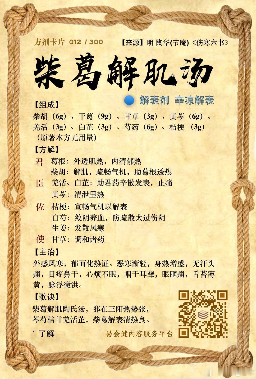 柴葛解肌汤—治疗当前甲流儿童高热的良方 当前甲流病毒肆虐全国，其中有一类症状是反