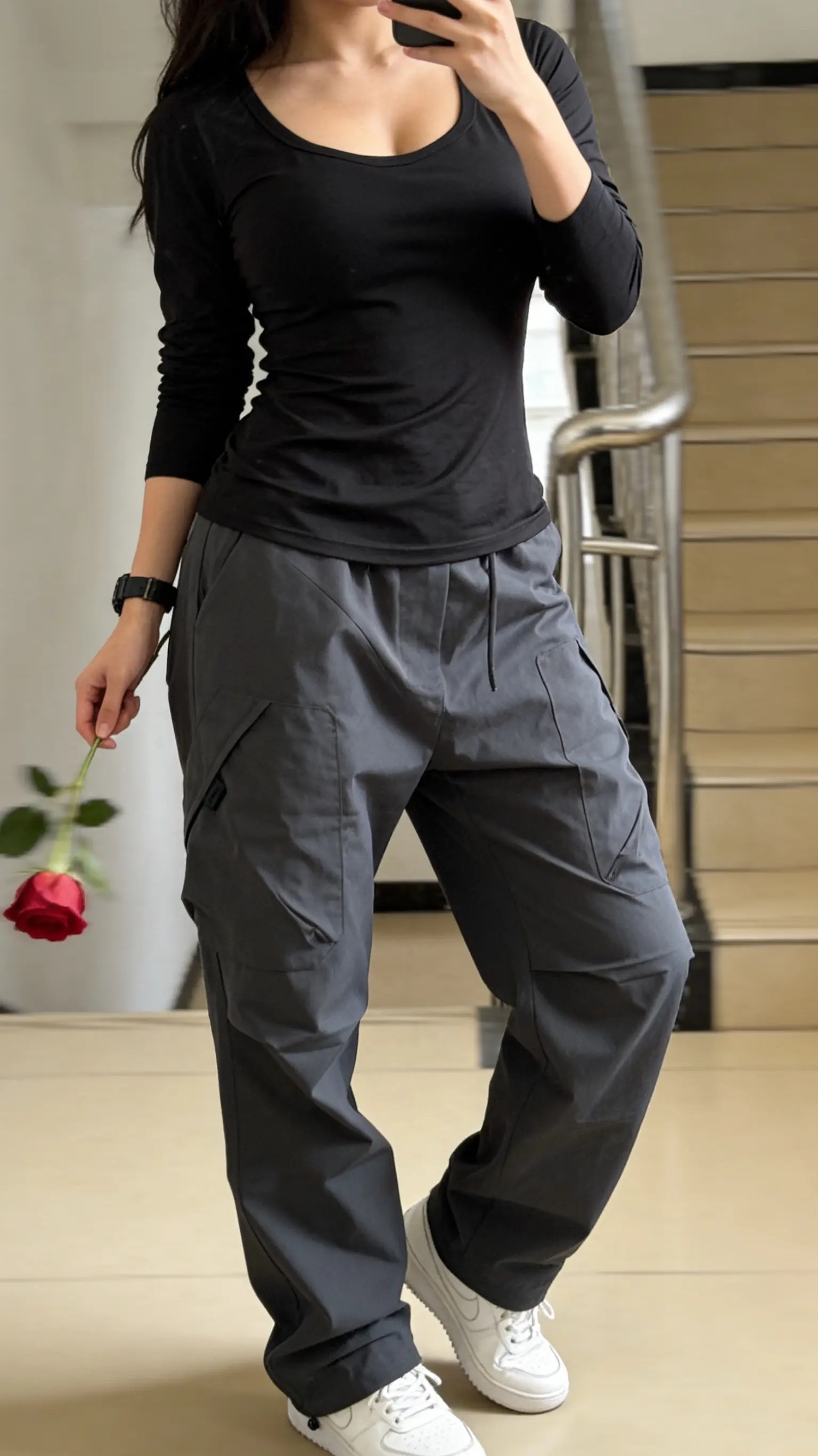 美式户外三防工装冲锋裤男春夏季宽松速干运动耐磨休闲裤直筒长裤         ✓