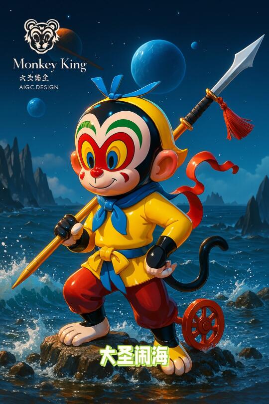 大圣闹海 AIGC 大圣悟空出品