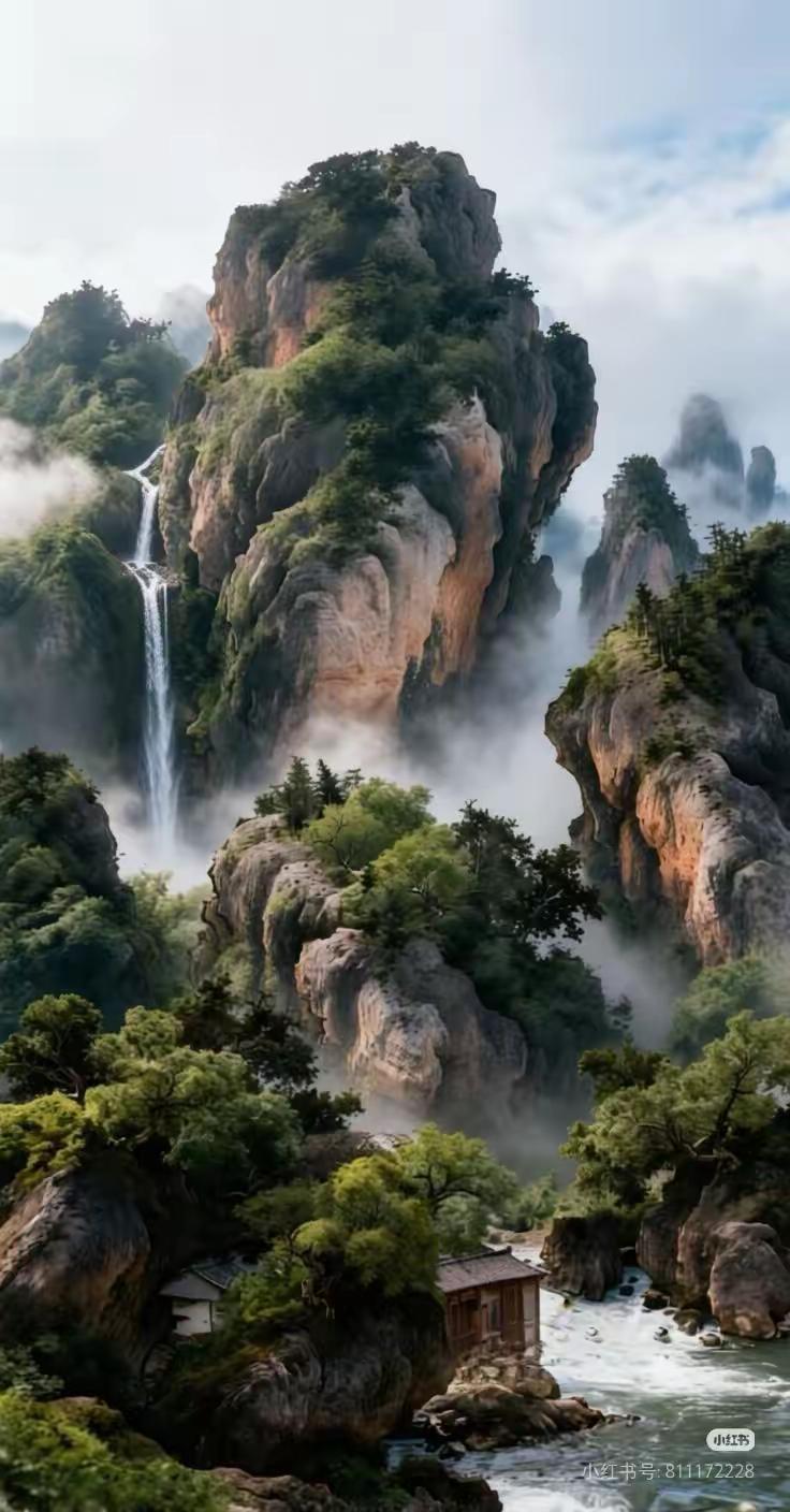 【霜天晓角•再和潇湘云水】/酷侠
拦漭降魔，瀑哀倾舜峨。      
怆磬悲风鼓
