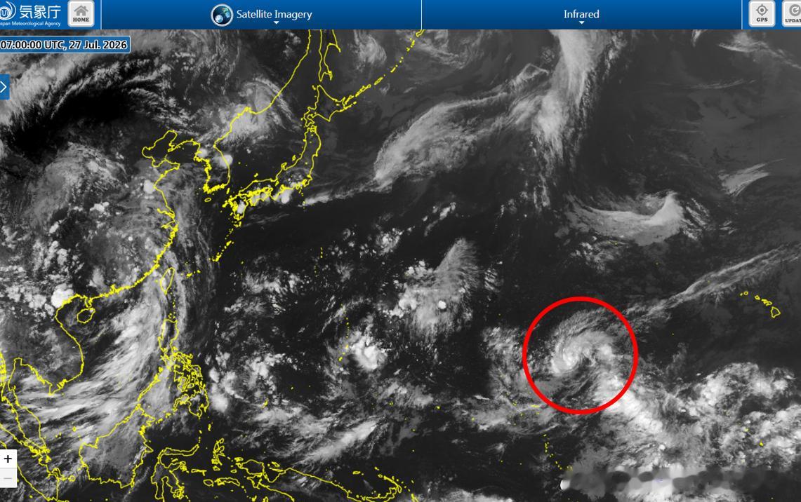【13号台风白海豚生成】今天下午日本气象厅将太平洋腹地的低压升级编号，成为13号