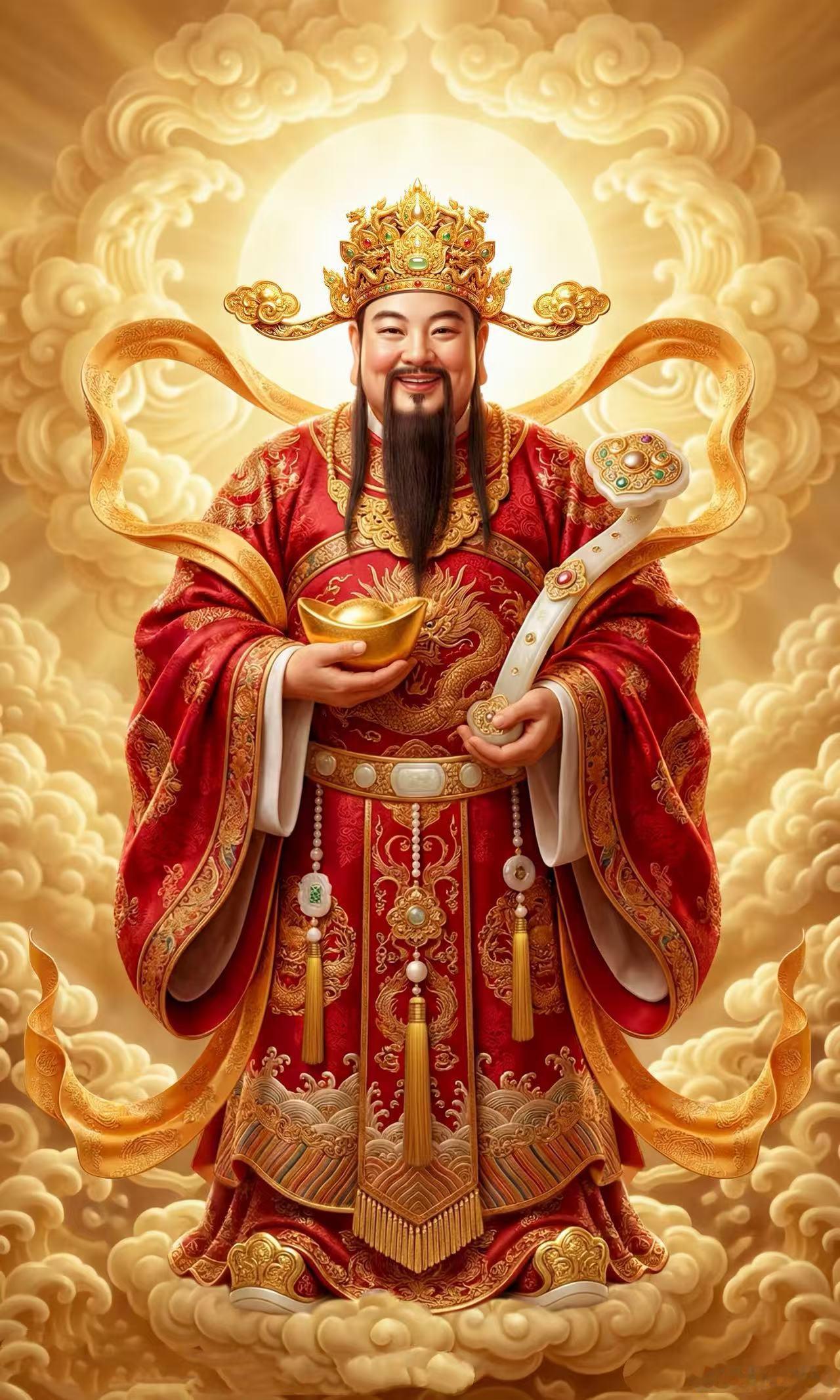 财神到🙏诚心祈福，愿薪资收益提升，意外喜财常临，顺顺利利，四季财源不绝。迎财神