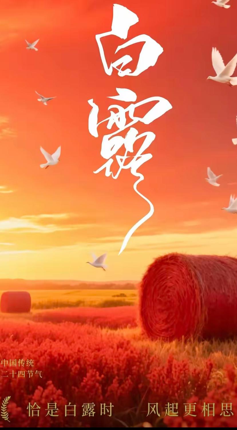 秋晨寄语，一夜清霜缀野畴，千林染翠报新秋。
2026./09.07.
[微风][
