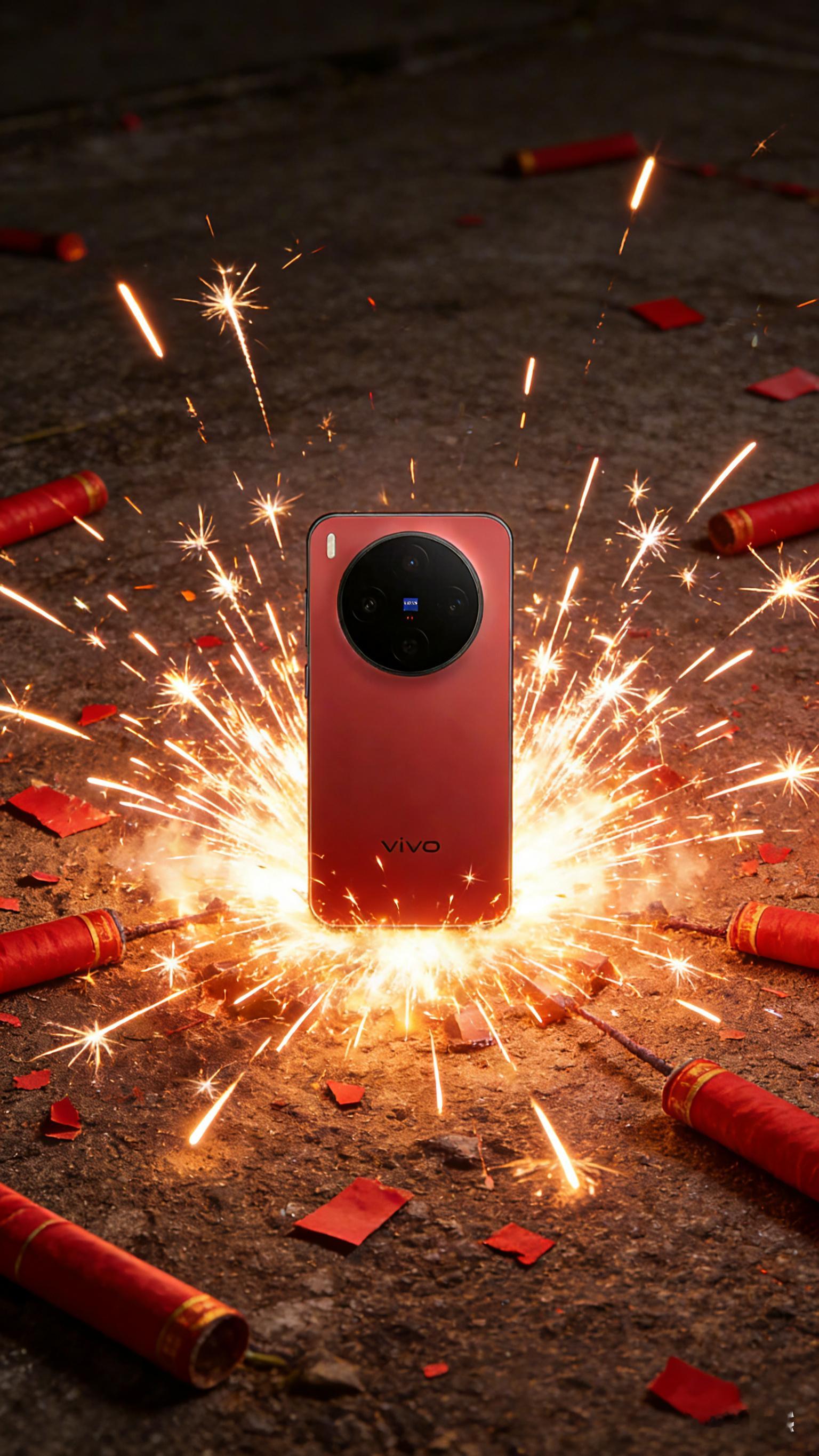 过年哪里可以看烟花呢？带上vivo X300幸运红去拍