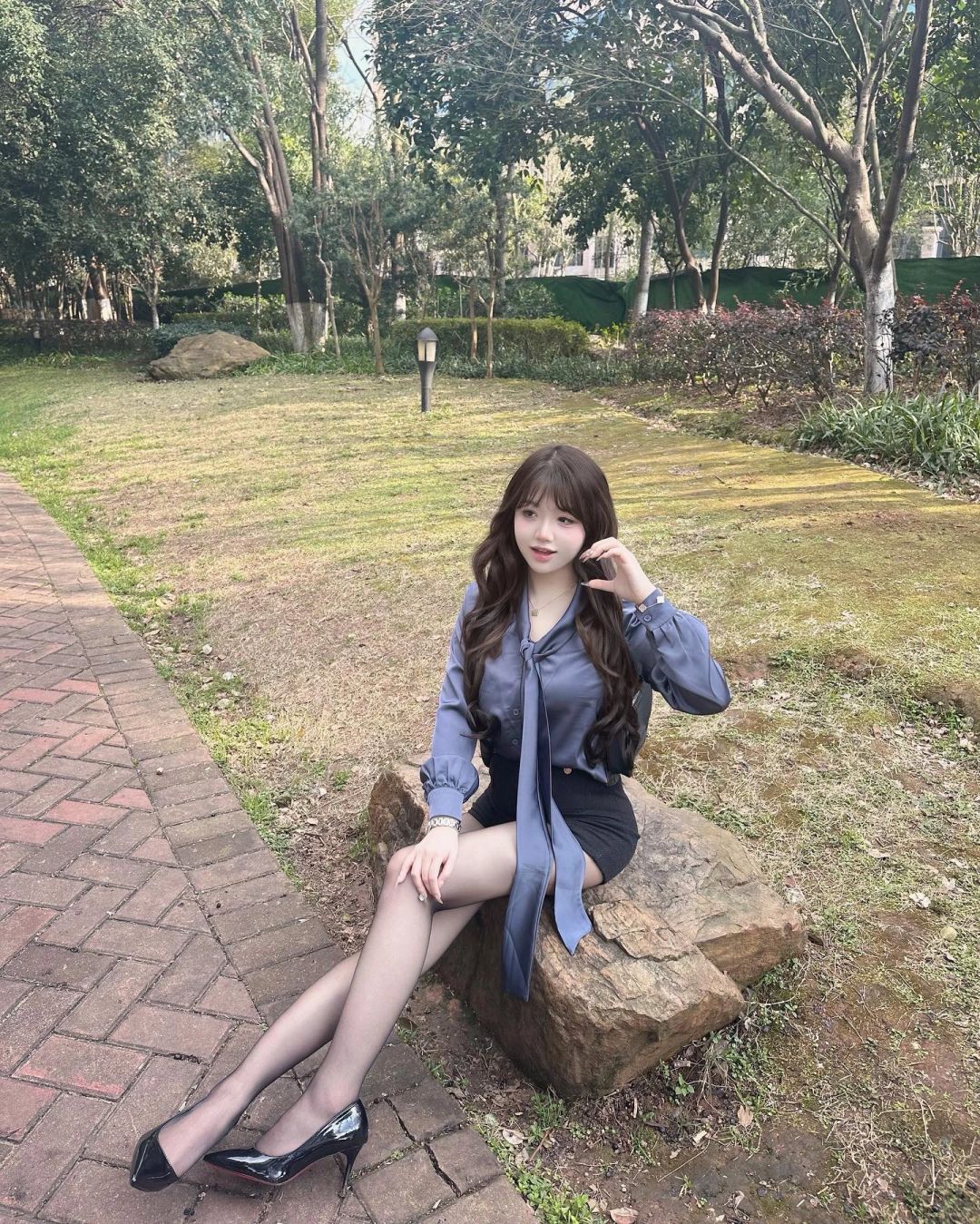 很满意成为了小时候想当大姐姐的样子