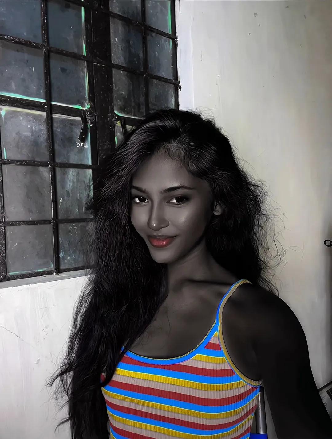 黑美人黑玫瑰高清美女