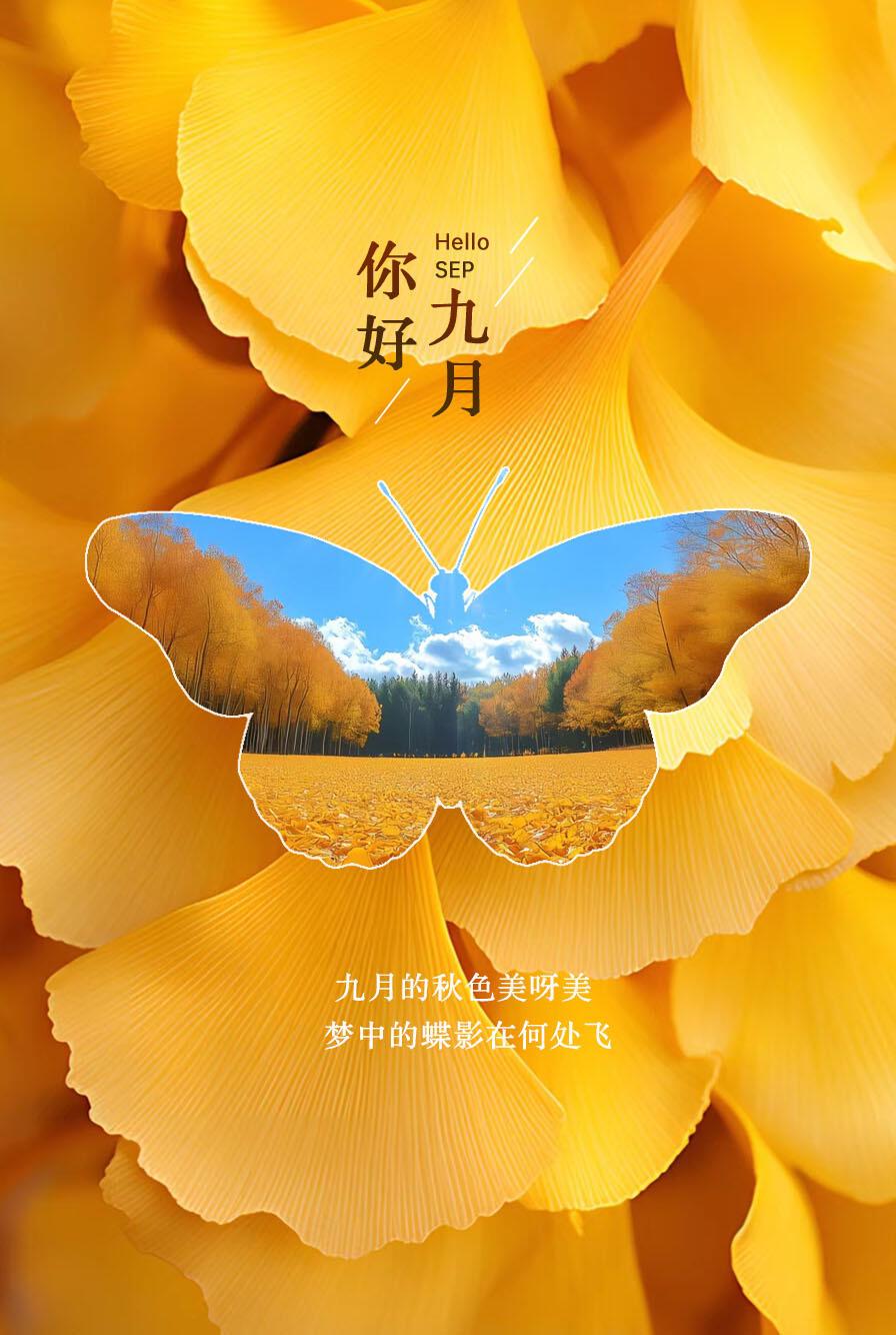 你好，九月！感谢你带来凉爽，带来诗意。
夏的故事已封存，秋的诗篇正待你落笔书写。