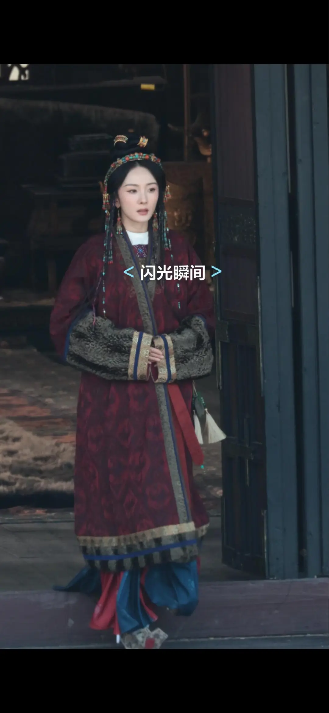 杨幂江山大同最新造型路透
