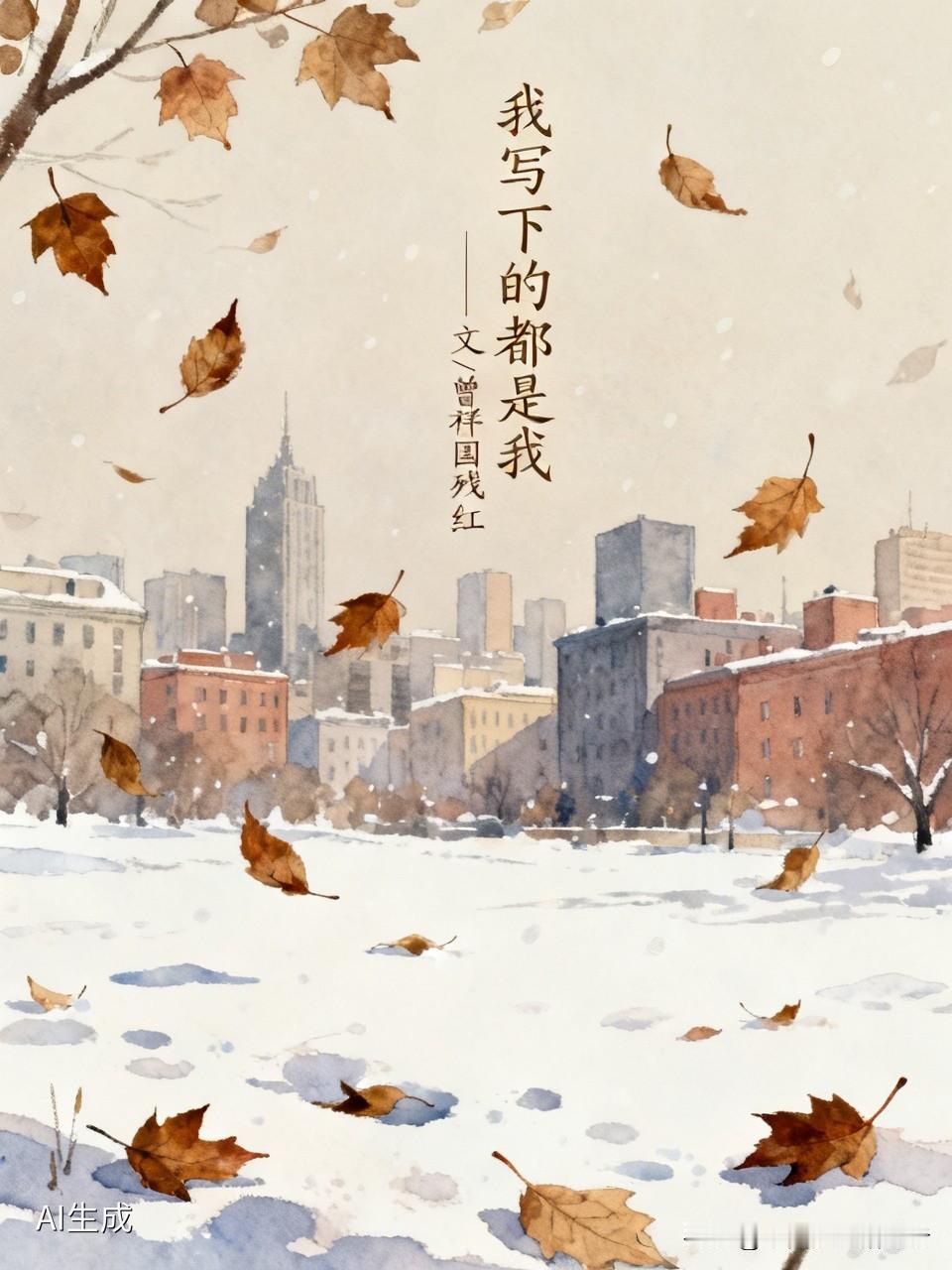 我写下的都是我
文/曾祥国残红
我写下的都是我
衰草、枯叶、在黑夜里嗖嗖的寒风