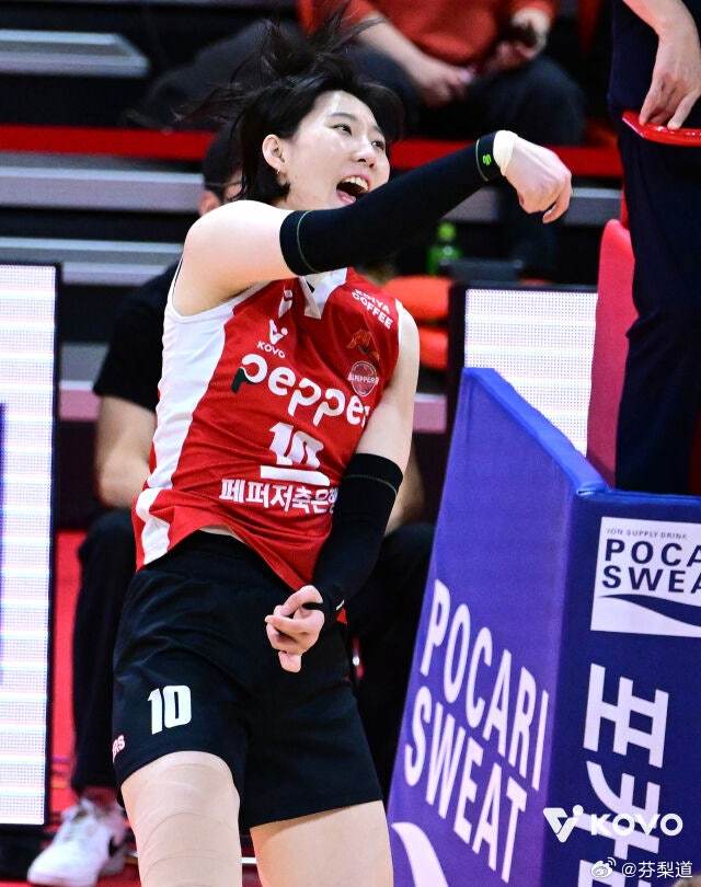 国际排坛动态韩国女排在主教练张少燕的率领下，胡椒储蓄银行连续两个赛季赢球场次都达