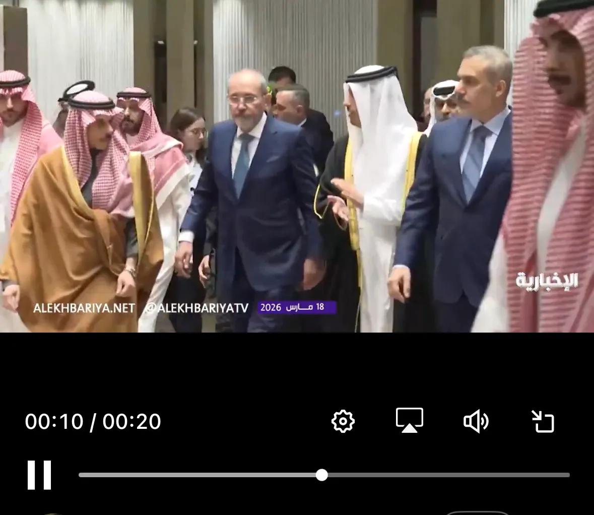 3月18日，沙特阿拉伯在利雅得召开阿拉伯和伊斯兰国家外长会议，讨论伊朗战争持续升