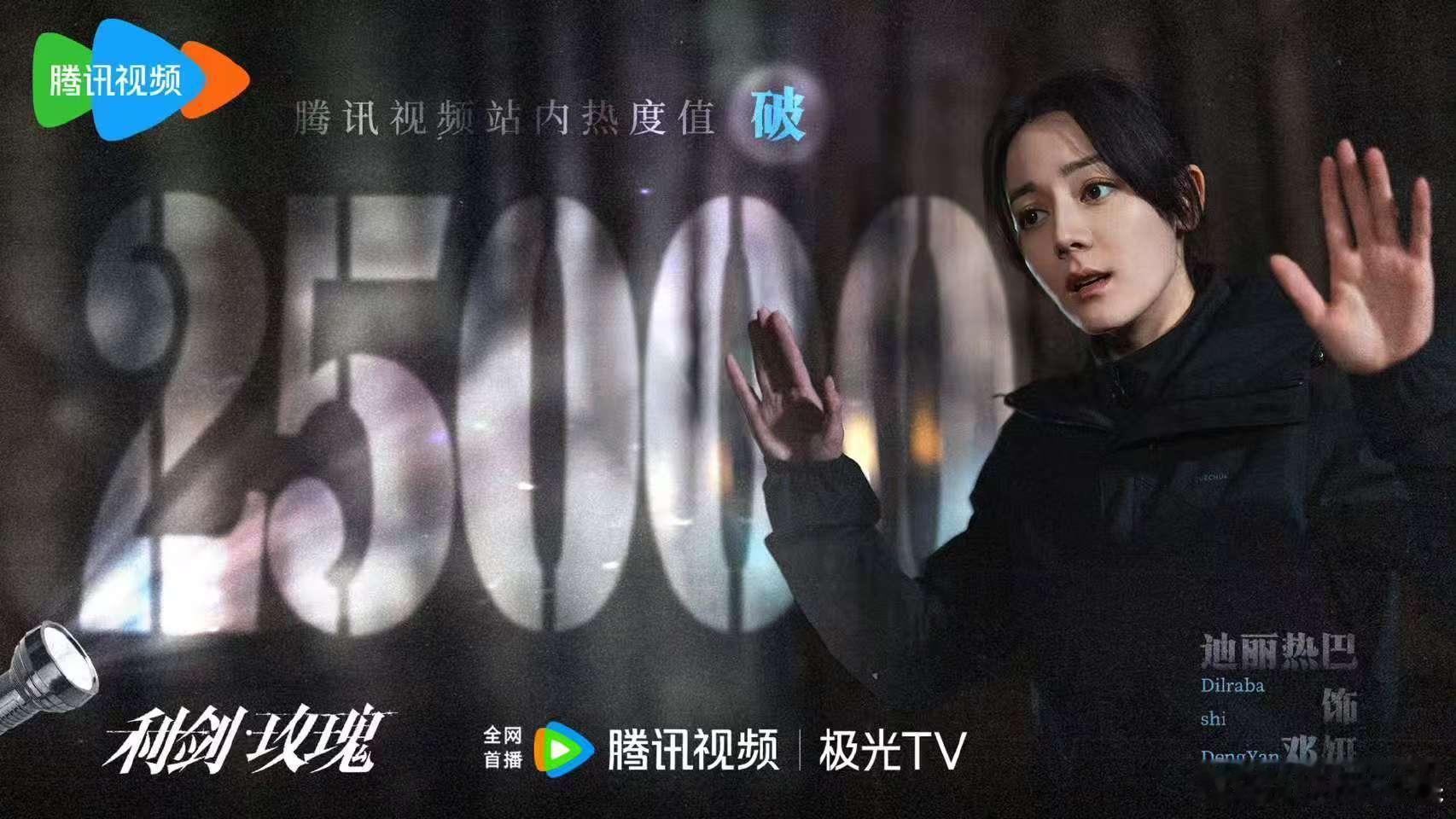 迪丽热巴利剑玫瑰热度值破25000利剑玫瑰热度值破25000迪丽热巴利剑玫瑰热度