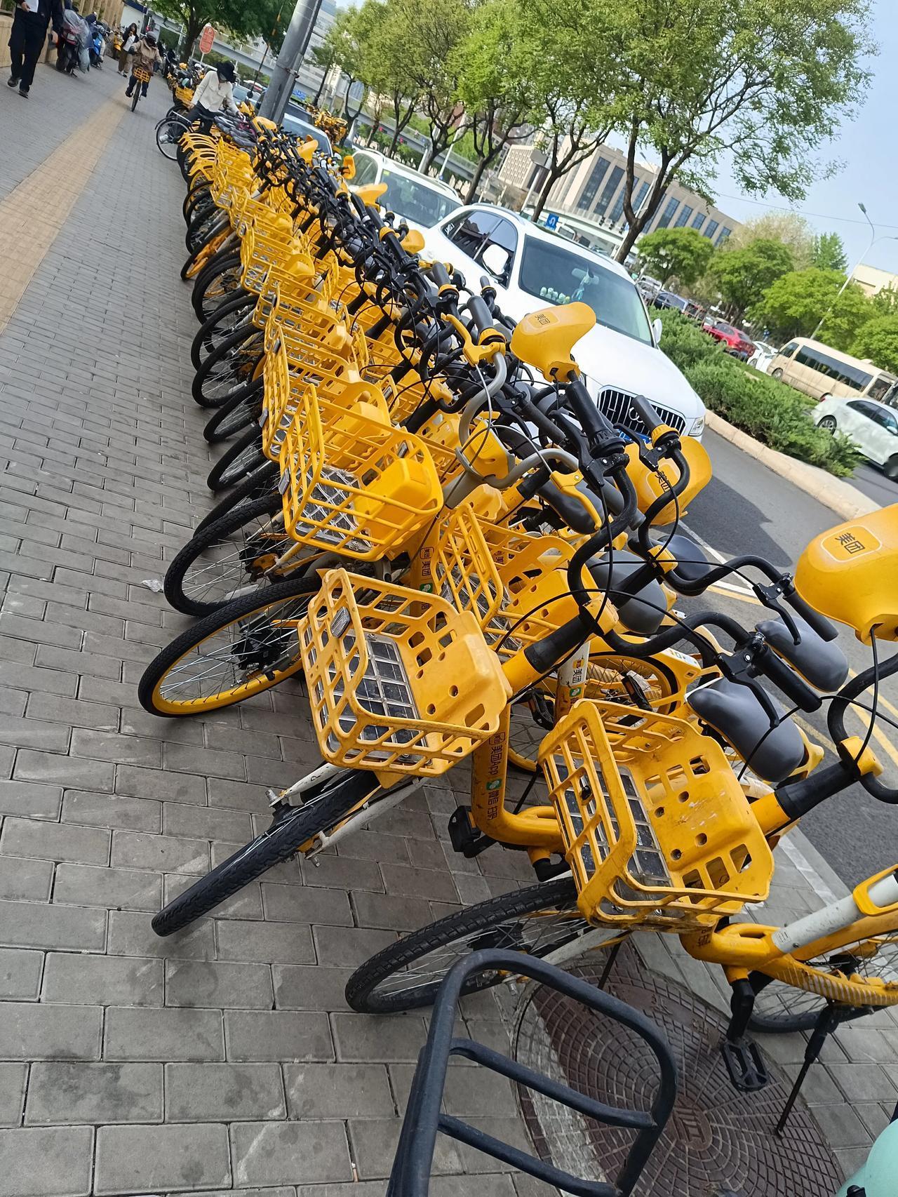 这共享单车现在已经成为了城市的一大乱象了啊，本来初衷是为了方便大家的出行，现在价