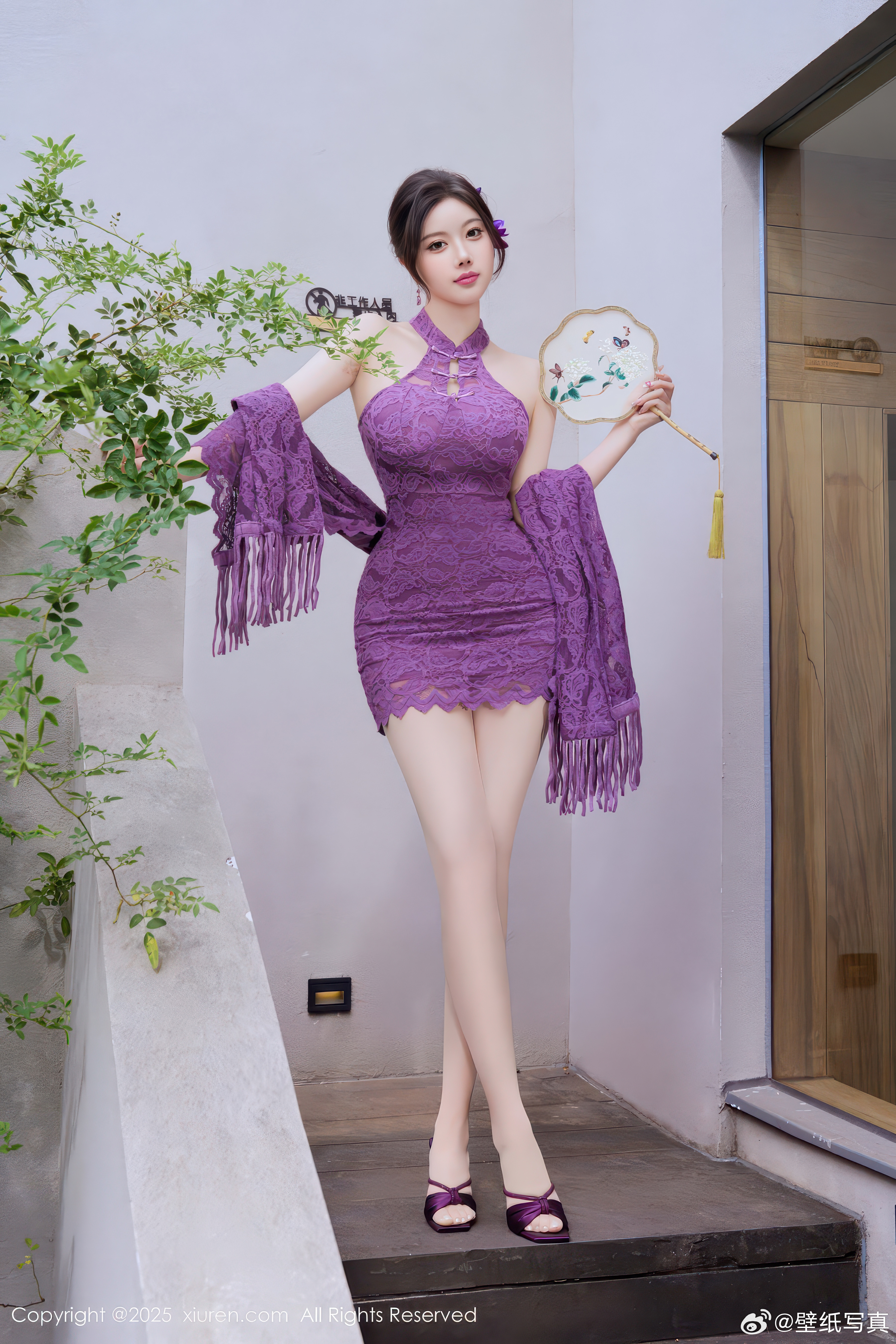 [Xiuren] 2025.12.31 NO.11187 杨晨晨-性感紫色连衣短