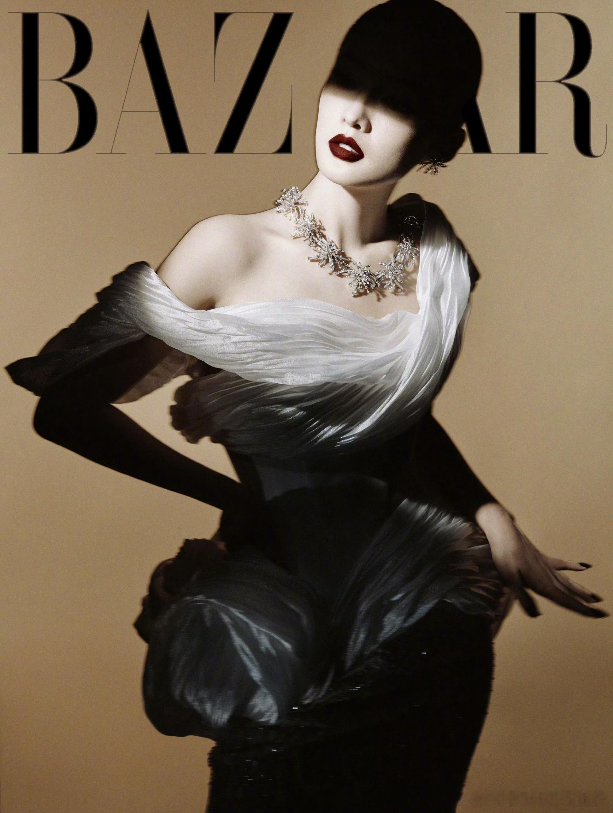 李沁时尚芭莎珠宝十一月刊时尚芭莎还能不能行了，搞这样谁也认不出，是不是李沁还有啥