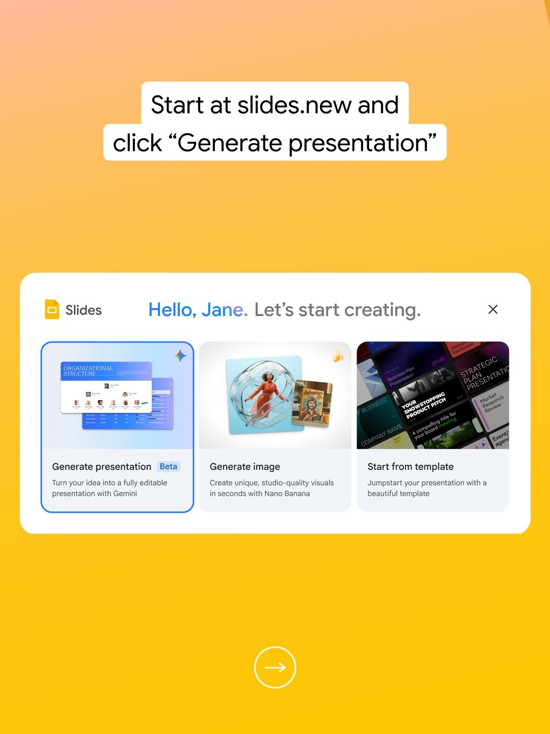 Gemini赋能Google Slides：秒变专业演示文稿Google Wor