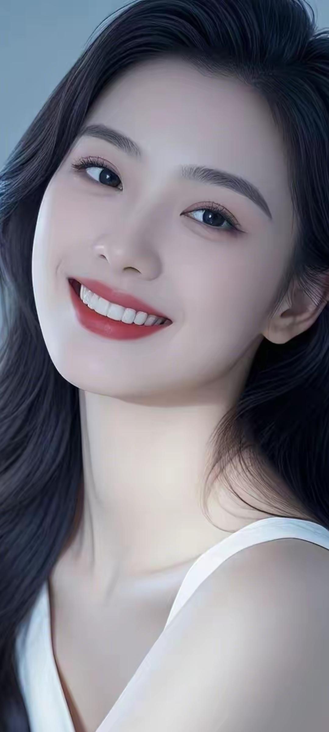 甜美笑容，温柔如水，元气满满的一天从微笑开始！😊✨