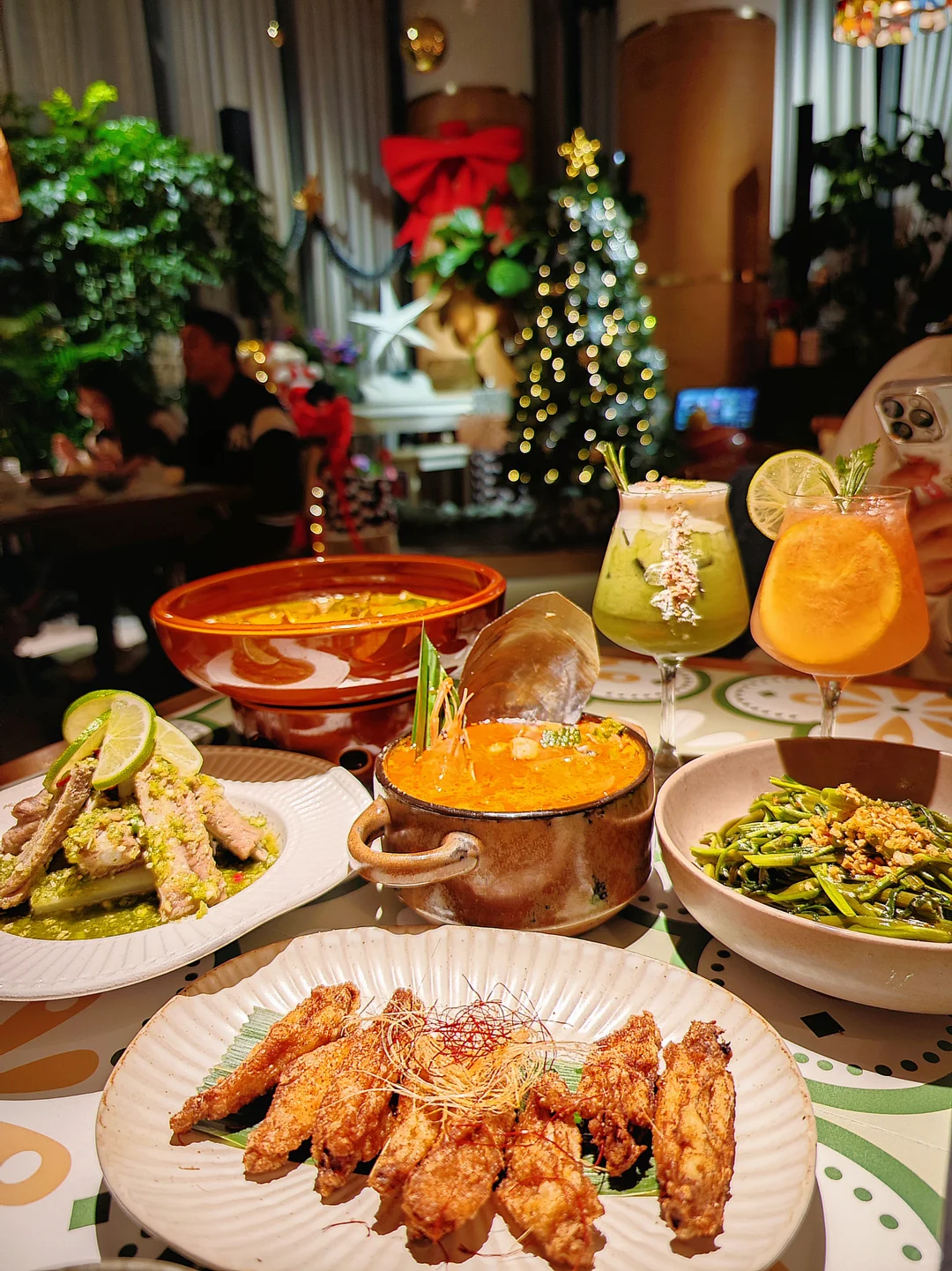 🎄千灯湖这家泰餐🍲太有圣诞气氛了