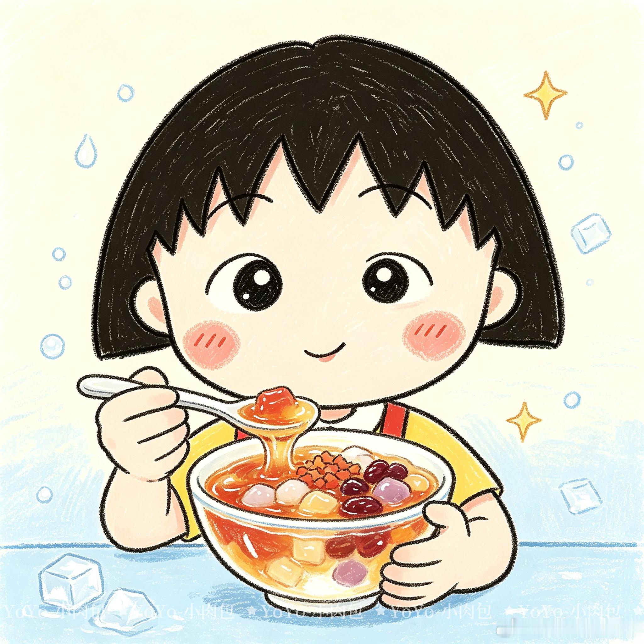 樱桃小丸子美食版头像来啦樱桃小丸子樱桃小丸子头像动漫女生头像