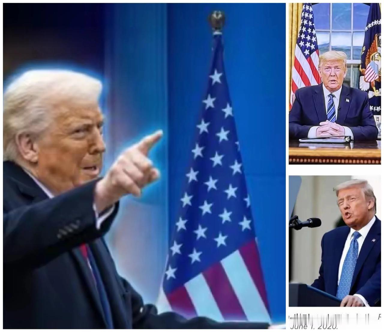 “特朗普”最近[灵光一闪]发表全国电视讲话说“中国干扰了2020年的美国大选”，